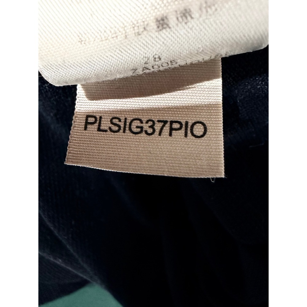 Burberry Polo Shirt Dress XL Black Cotton Old Money Luxury Minimalist Academia - Picture 9 of 11
